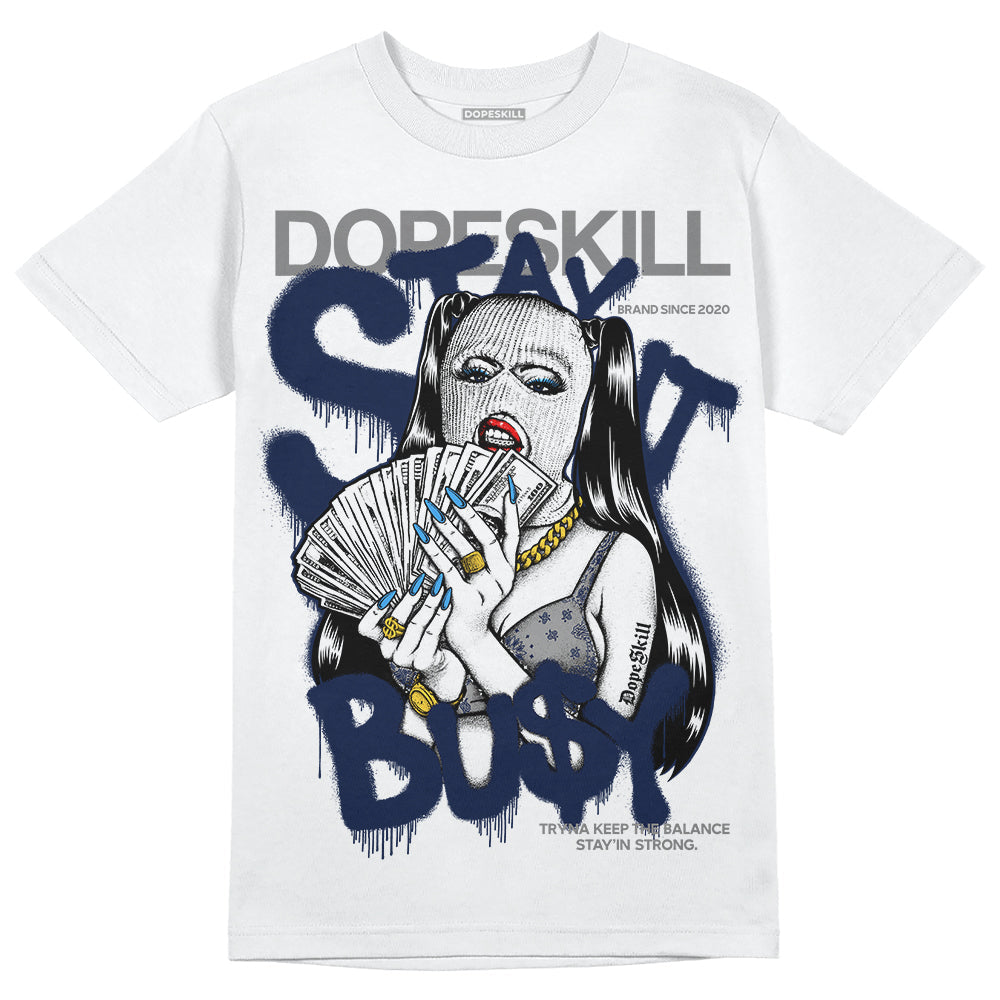 AJ Spizike White Obsidian superstreetwear T-Shirt Stay It Busy Graphic