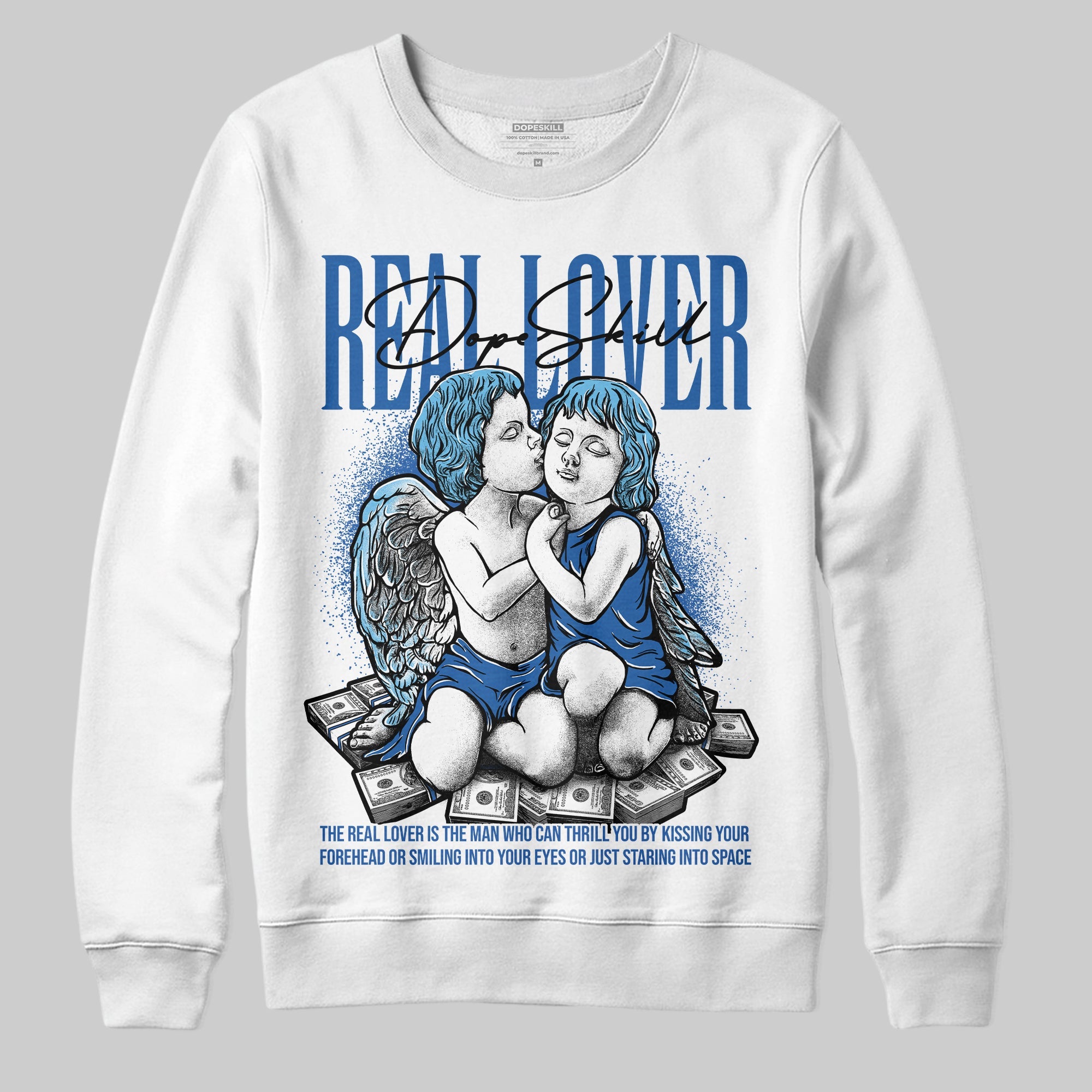 Blueberry 12s superstreetwear Sweatshirt Real Lover Graphic