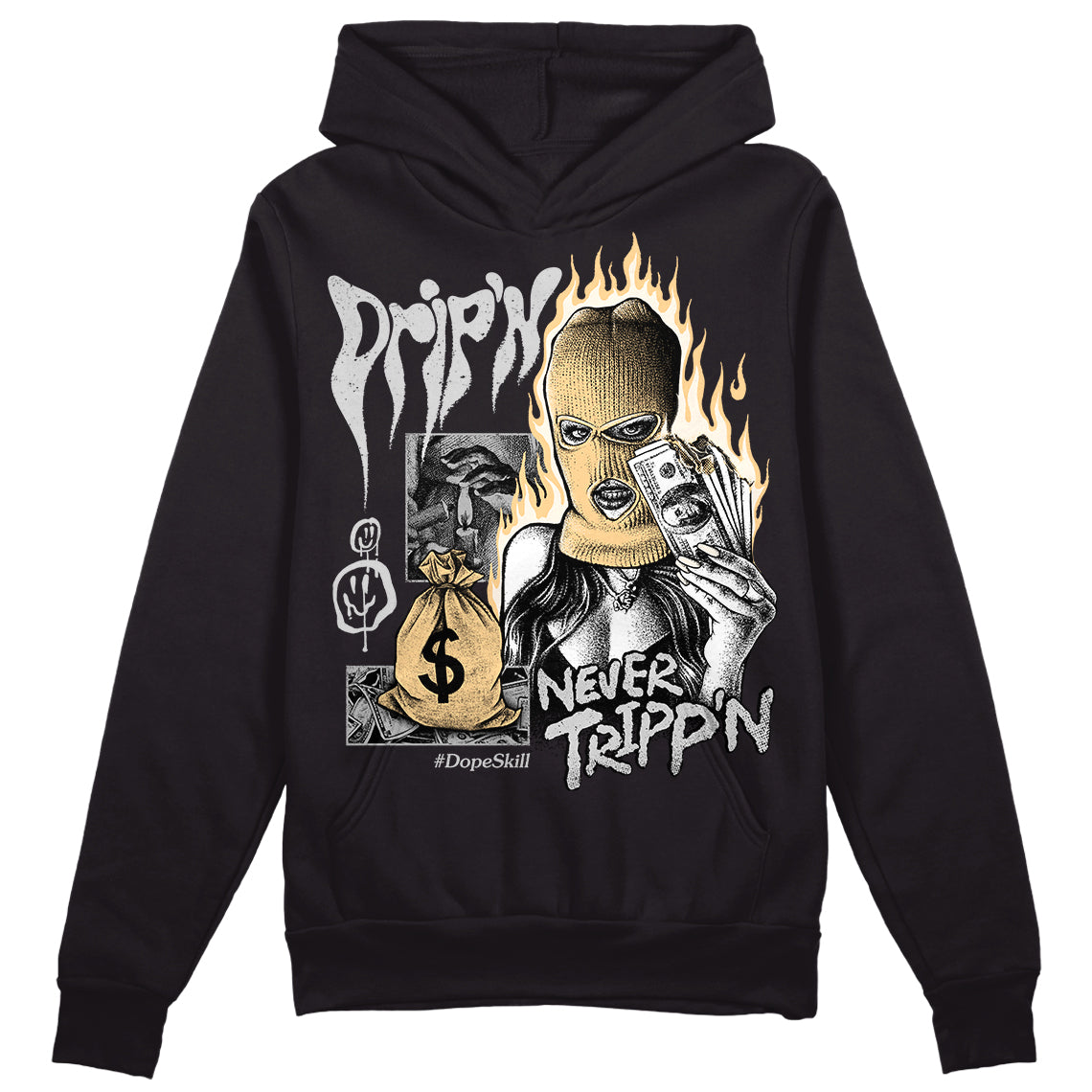 Off Noir 3s superstreetwear Hoodie Sweatshirt Drip'n Never Tripp'n Graphic