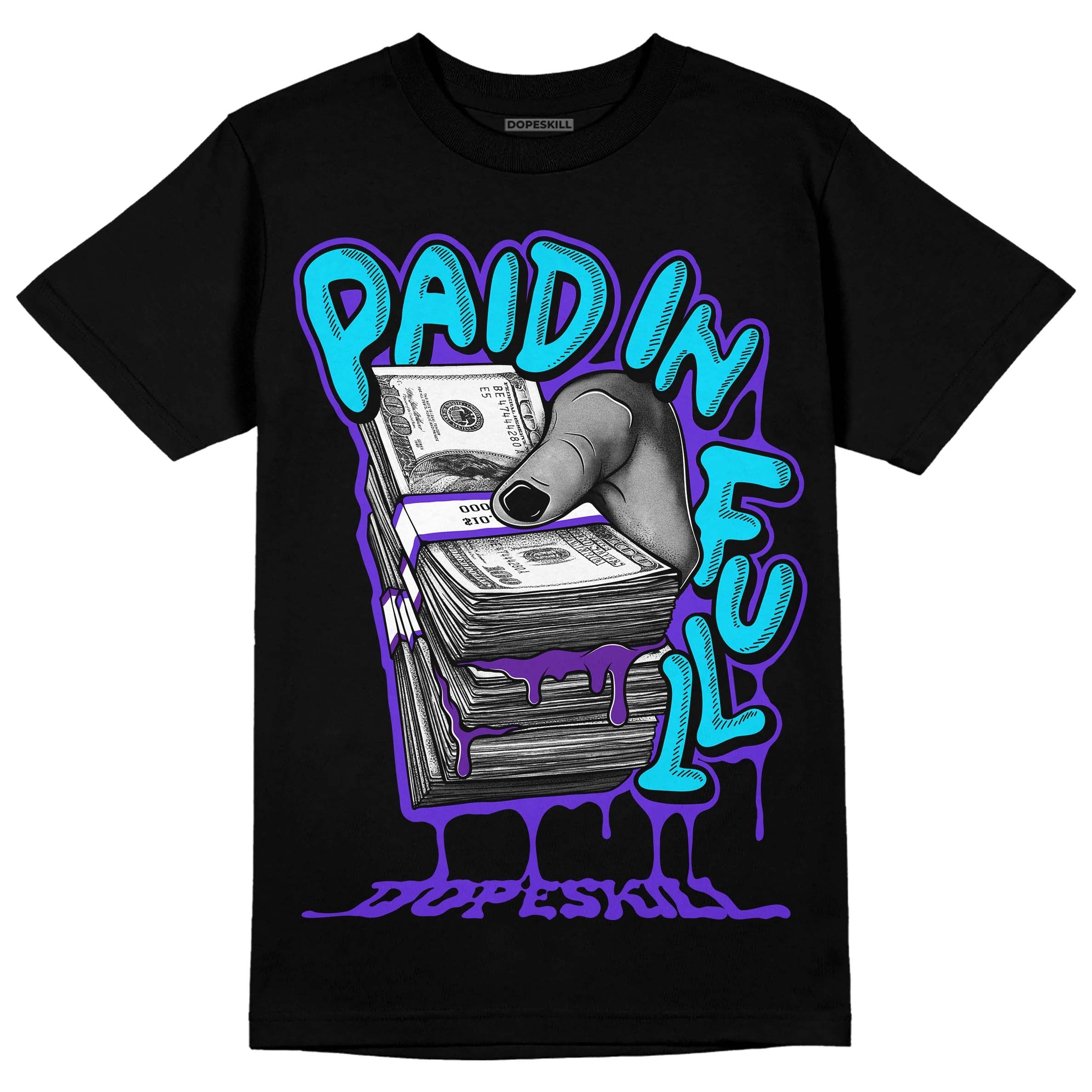 Aqua 6s superstreetwear T-Shirt Paid In Full Graphic