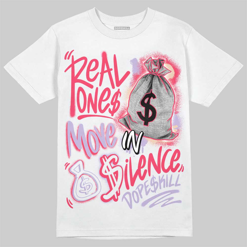 Peanut Butter Jelly 5s superstreetwear T-Shirt Real Ones Move In Silence Graphic
