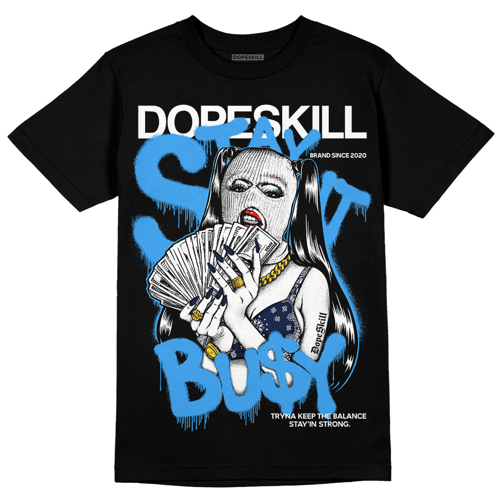 AJ Spizike White Obsidian superstreetwear T-Shirt Stay It Busy Graphic