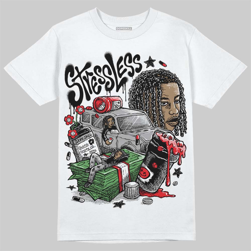 White Thunder 4s superstreetwear T-Shirt Stressless Graphic