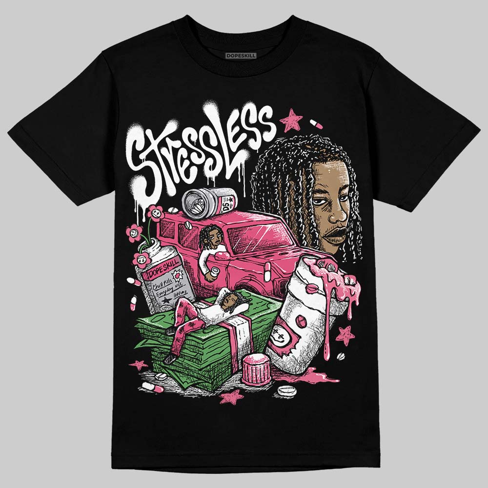 White Fluo Pink superstreetwear T-Shirt Stressless Graphic