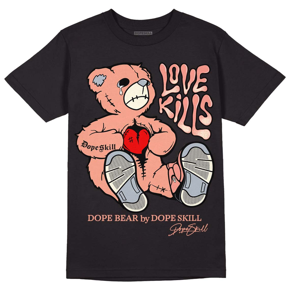 Crimson Bliss 5s superstreetwear T-Shirt Love Kills Graphic