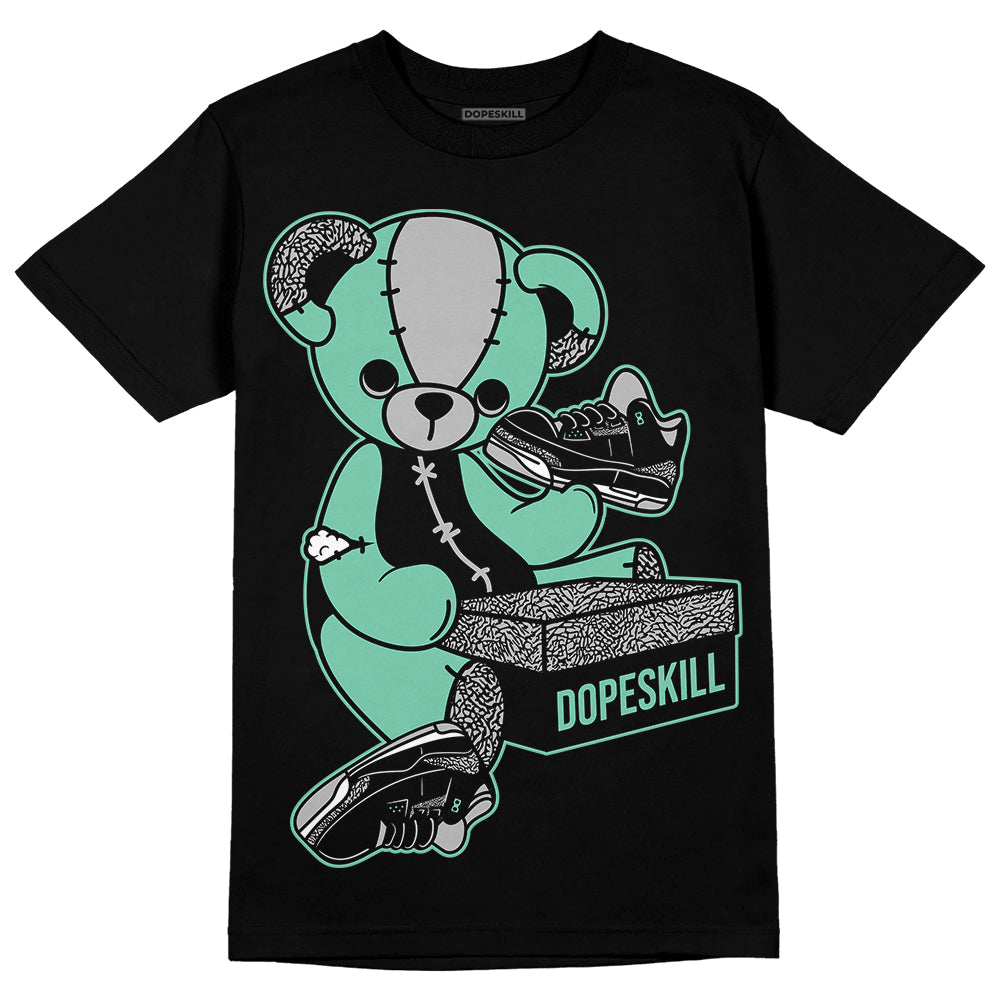 Green Glow 3s superstreetwear T-Shirt Sneakerhead BEAR Graphic