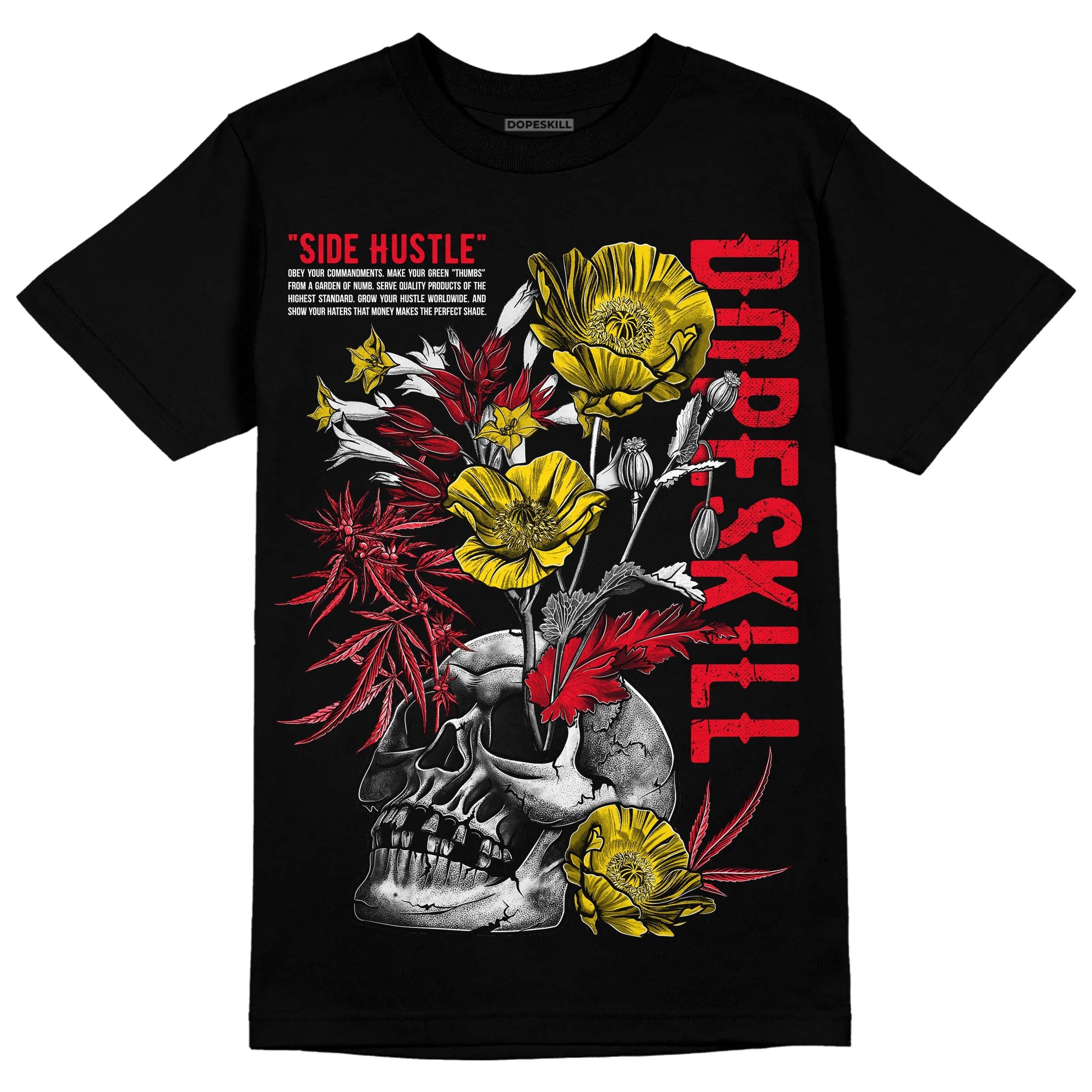Red Thunder 4s superstreetwear T-shirt Side Hustle Graphic