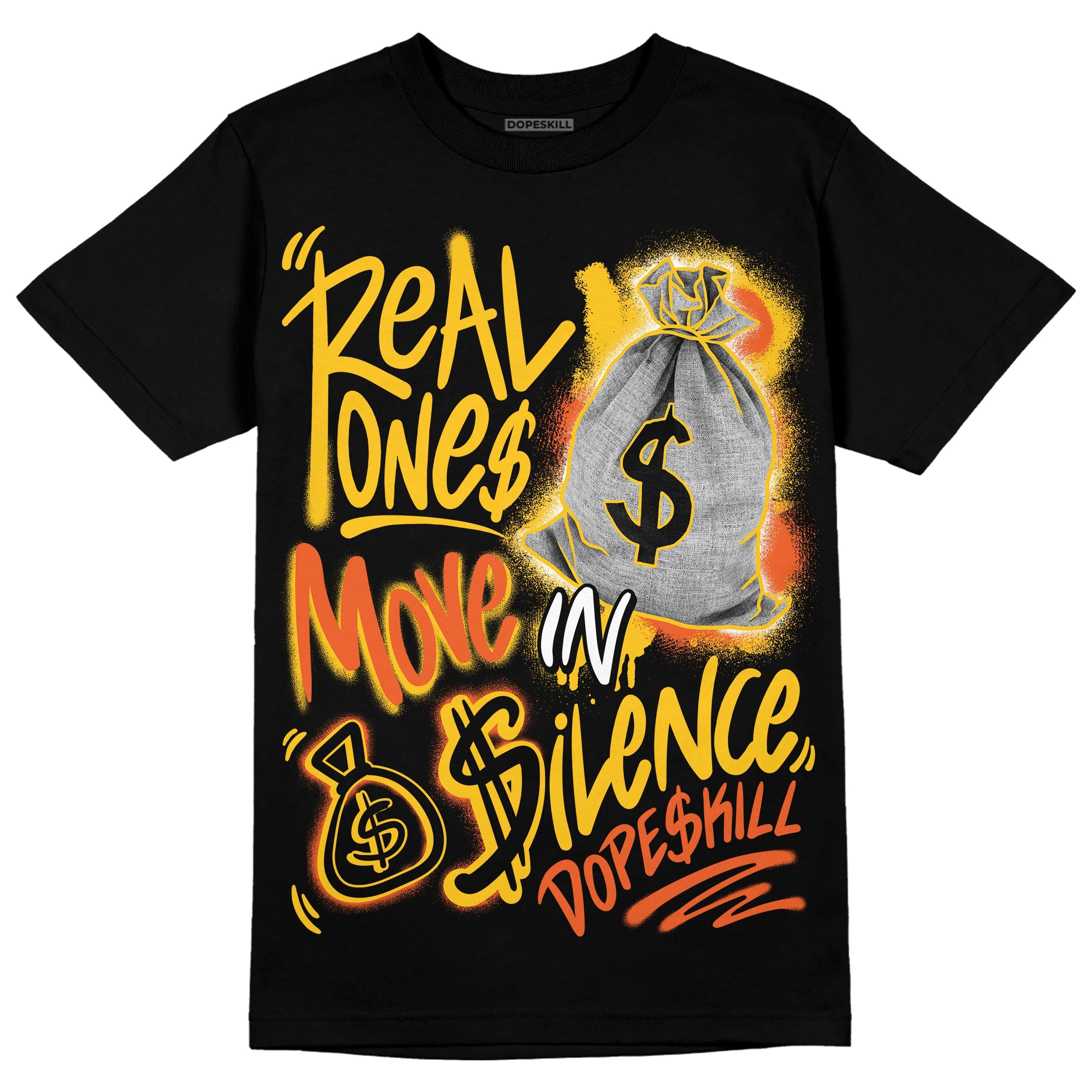 Yellow Collection superstreetwear T-Shirt Real Ones Move In Silence Graphic