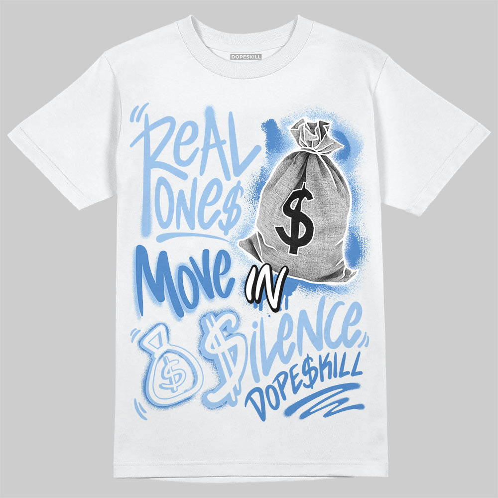 Women's Runner Sneaker Light Blue superstreetwear T-Shirt Real Ones Move In Silence Graphic