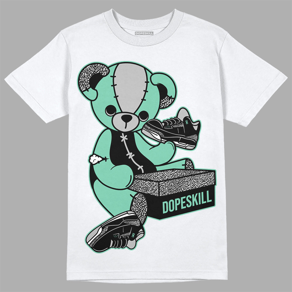 Green Glow 3s superstreetwear T-Shirt Sneakerhead BEAR Graphic