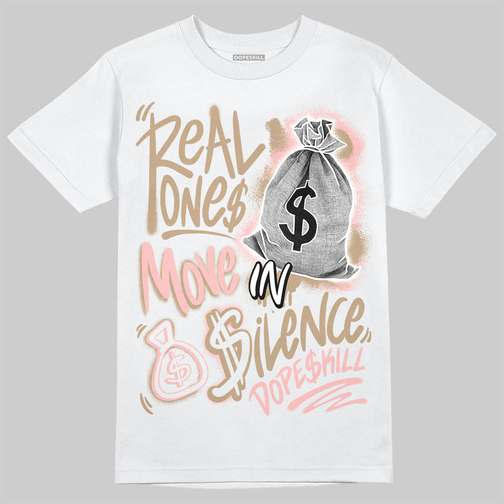 AIR FORCE 1 LINEN superstreetwear T-Shirt Real Ones Move In Silence Graphic