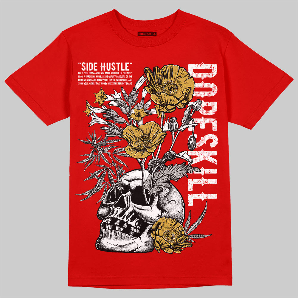 Bred Velvet 11s superstreetwear Red T-shirt Side Hustle Graphic