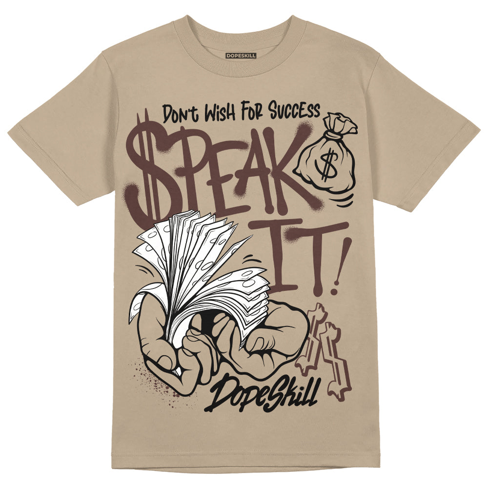 Latte 1s superstreetwear Medium Brown T-shirt Speak It Graphic
