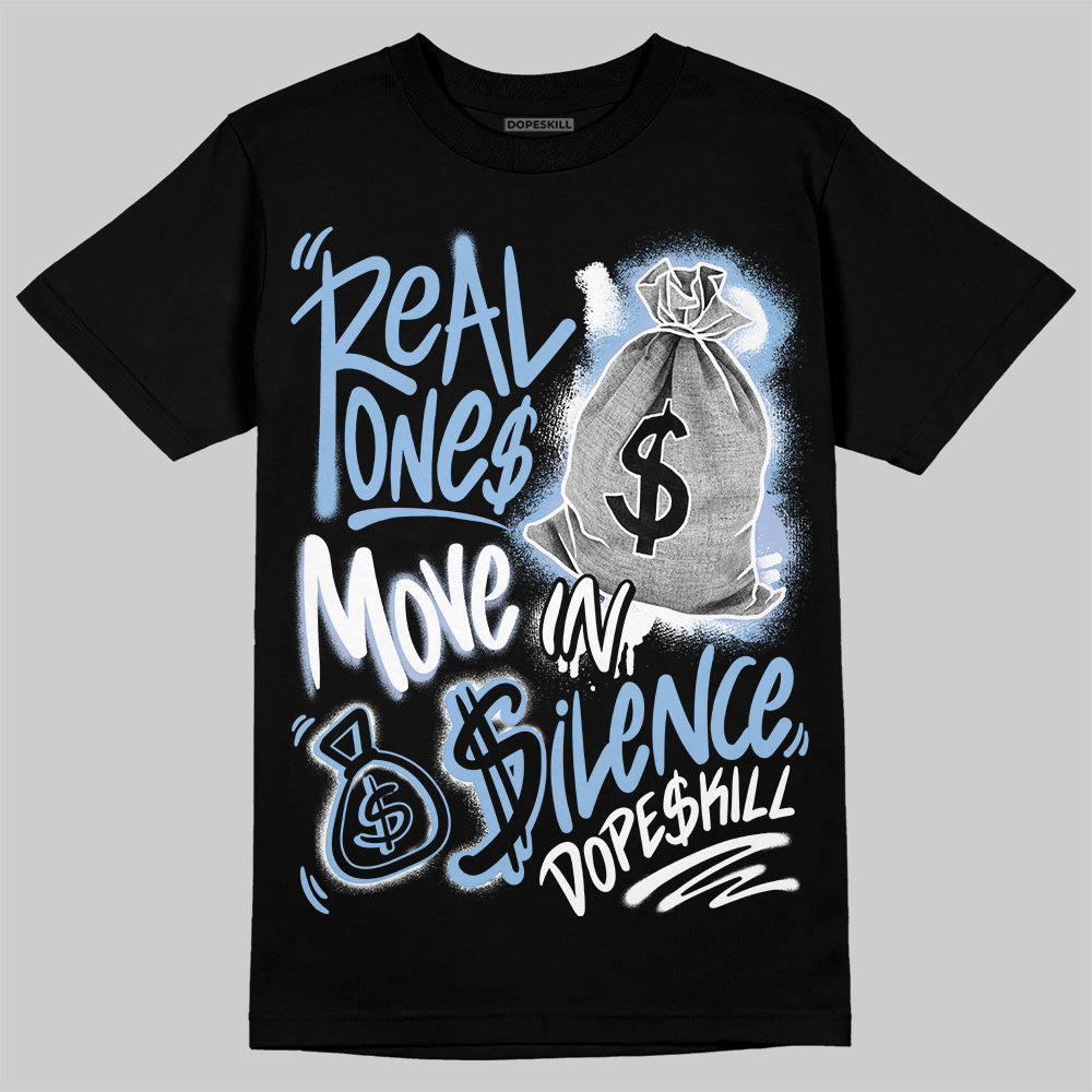 Women's Runner Sneaker Light Blue superstreetwear T-Shirt Real Ones Move In Silence Graphic