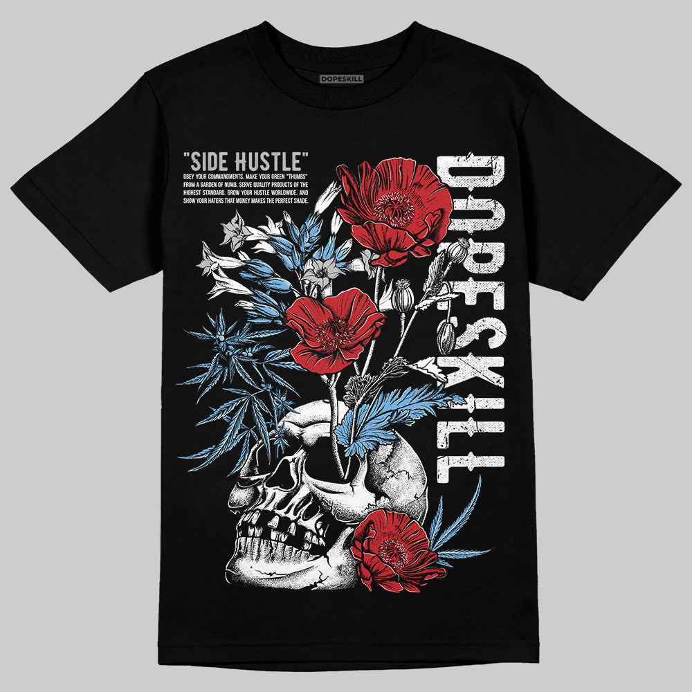 Summit White Navy 4s superstreetwear T-Shirt Side Hustle Graphic