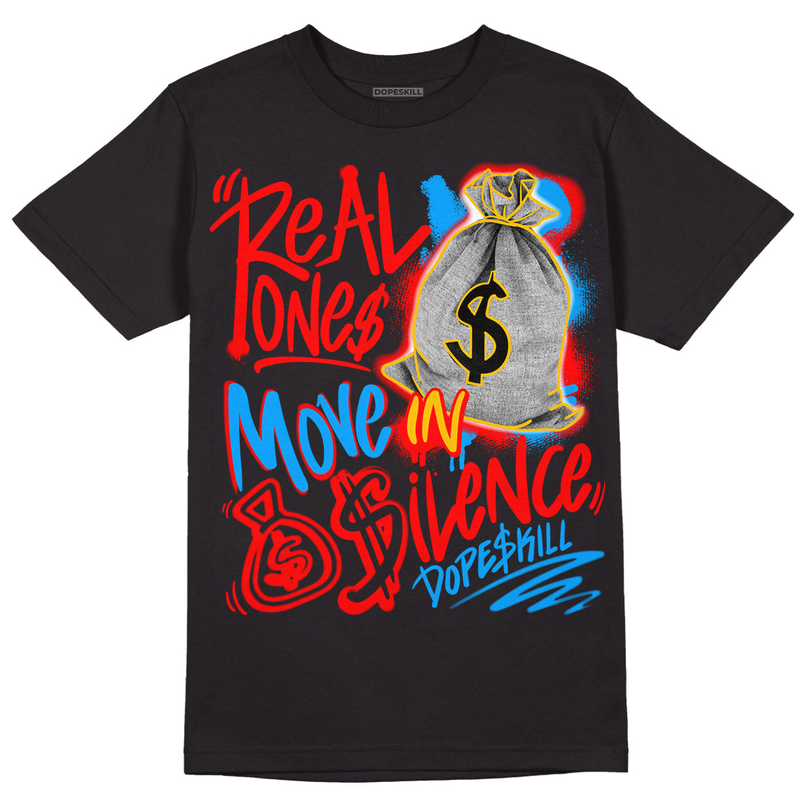 Fruity Pebbles Dunks superstreetwear T-Shirt Real Ones Move In Silence Graphic