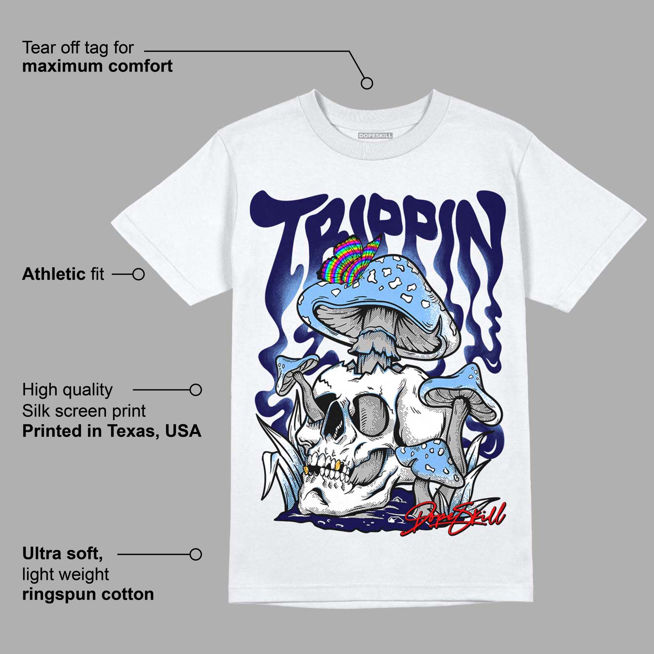 University Blue 6s superstreetwear T-Shirt Trippin Graphic