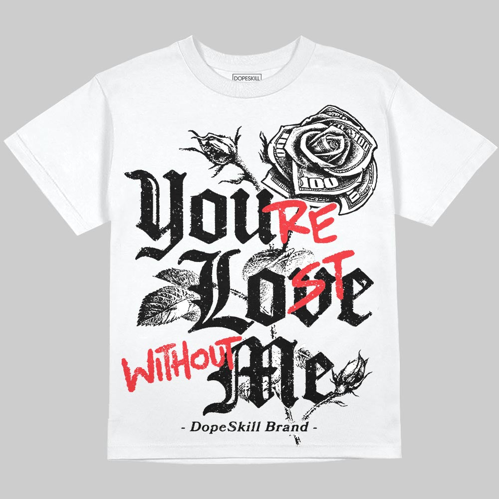 Dunk Panda White Black superstreetwear Oversize Print T-Shirt You're Lost Without Me Graphic