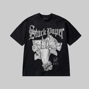 Stack Paper Grey Graphic DopeSkill Premium T-Shirt