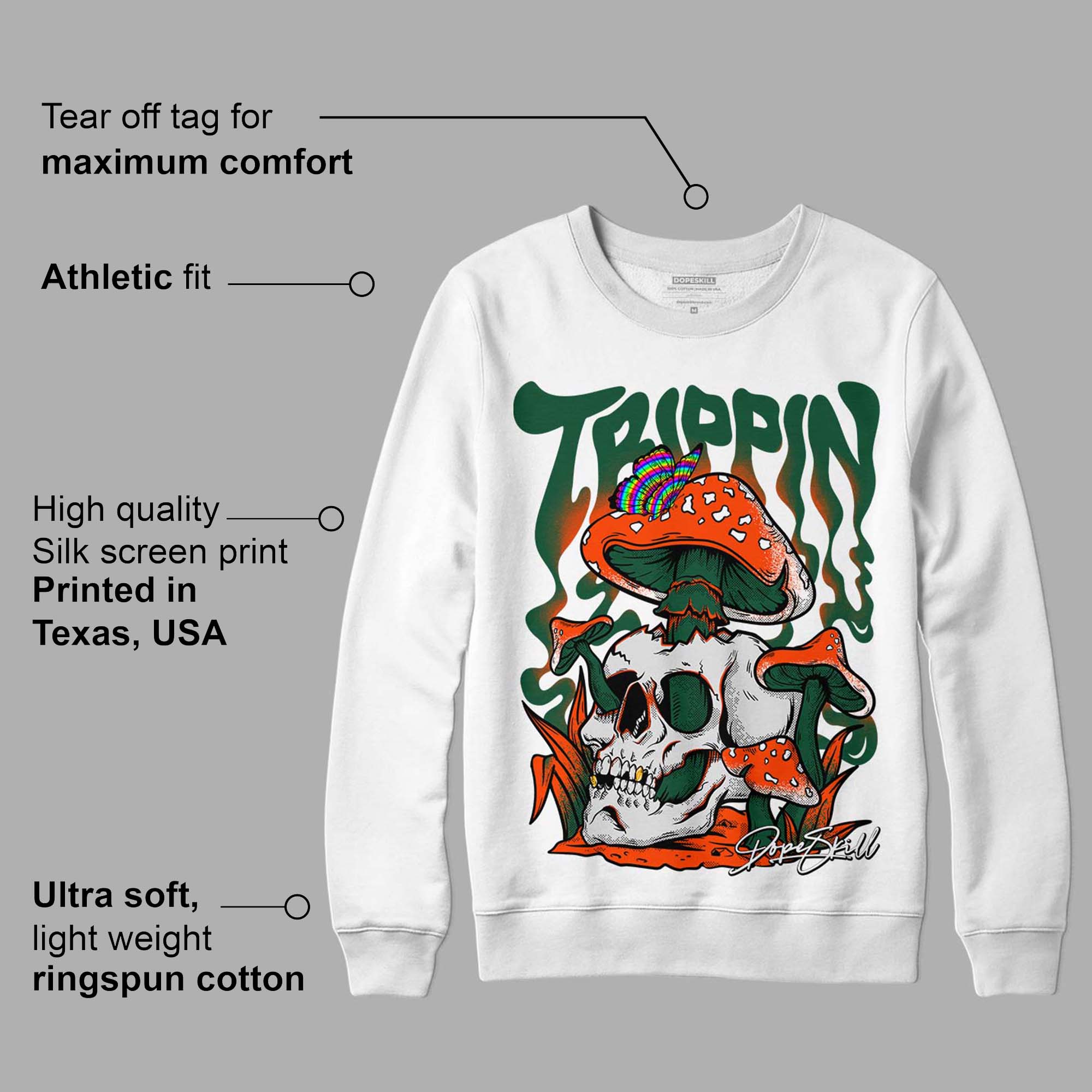 Dunk Low Team Dark Green Orange superstreetwear Sweatshirt Trippin Graphic