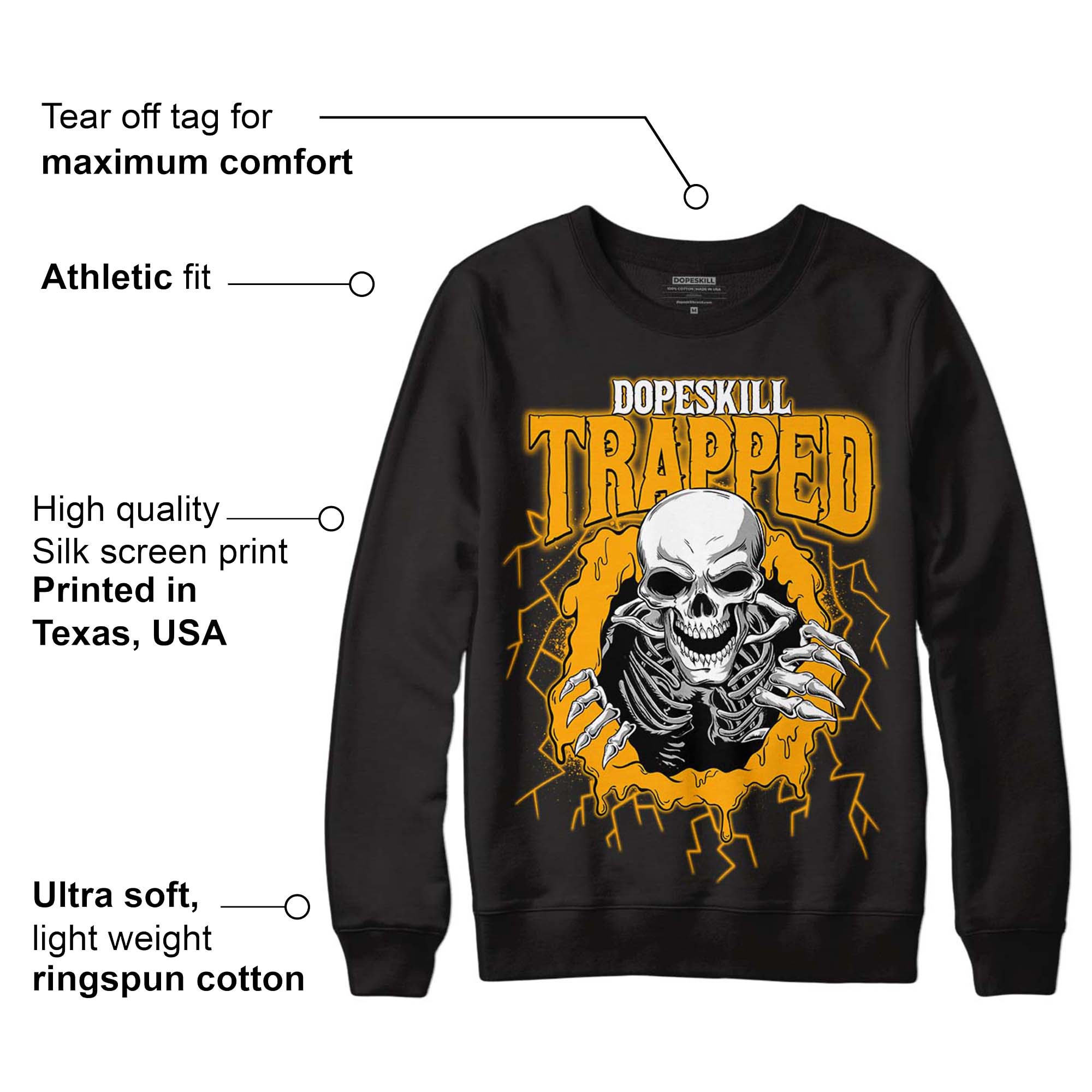 Black Taxi 12s superstreetwear Sweatshirt Trapped Halloween Graphic