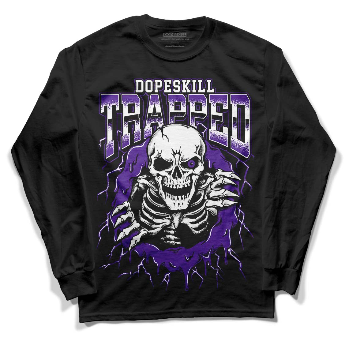 PURPLE Collection superstreetwear Long Sleeve T-Shirt Trapped Halloween Graphic