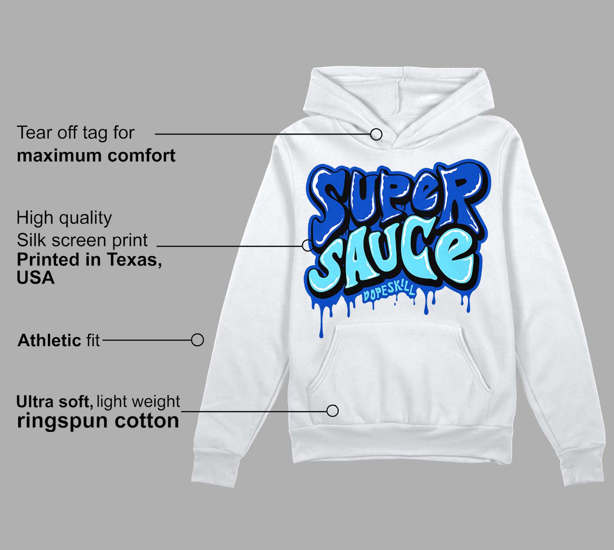 SB Dunk Argon superstreetwear Hoodie Sweatshirt Super Sauce Graphic