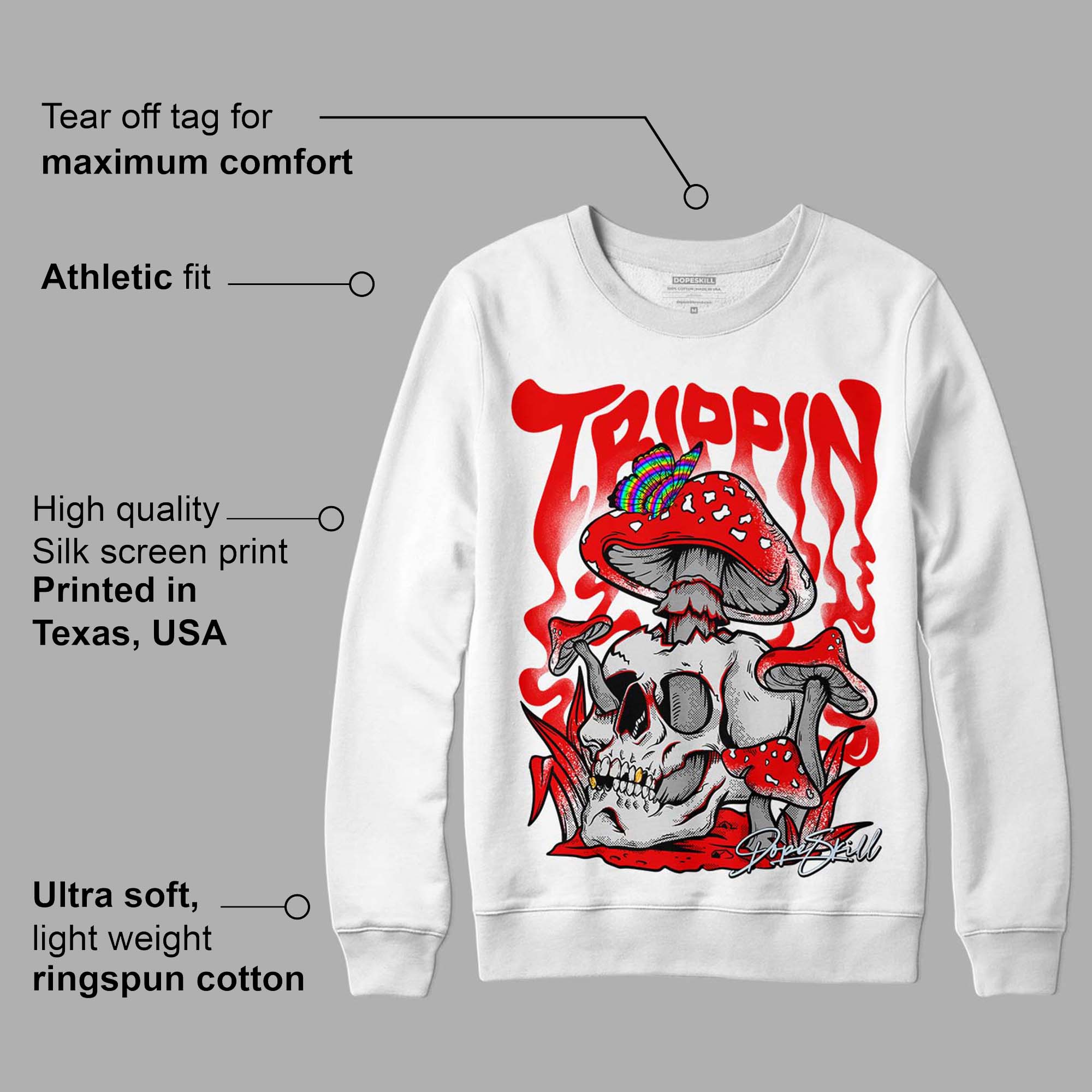 Cherry 11s superstreetwear Sweatshirt Trippin Graphic