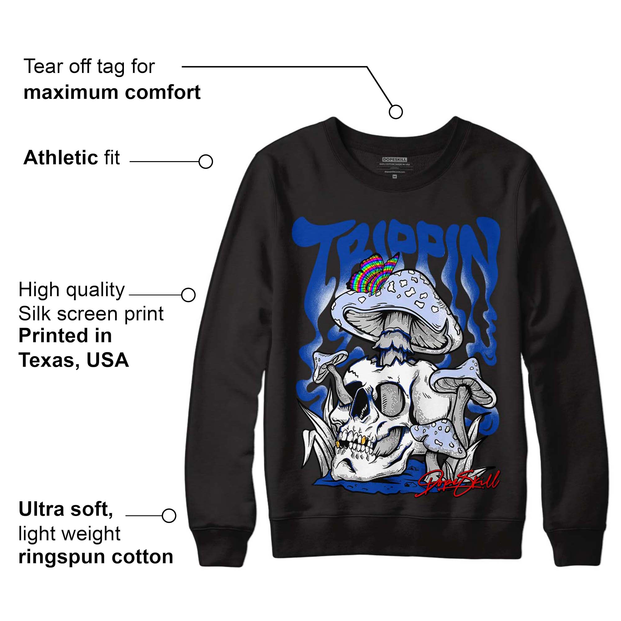 Racer Blue 5s superstreetwear Sweatshirt Trippin Graphic