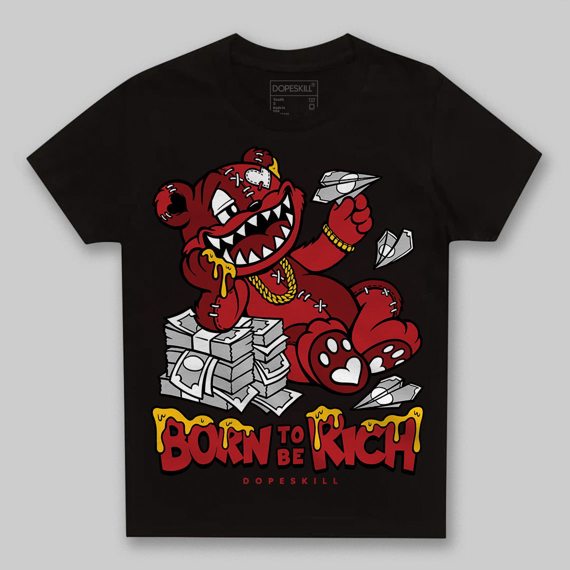 Flu Game 12s superstreetwear Toddler Kids T-shirt Born To Be Rich Graphic