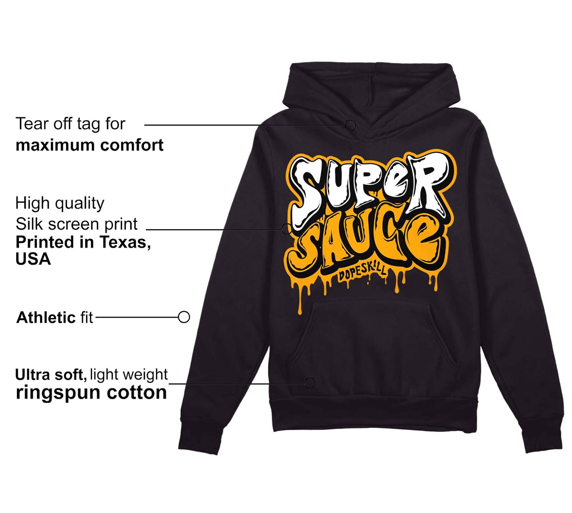 Black Taxi 12s superstreetwear Hoodie Sweatshirt Super Sauce Graphic