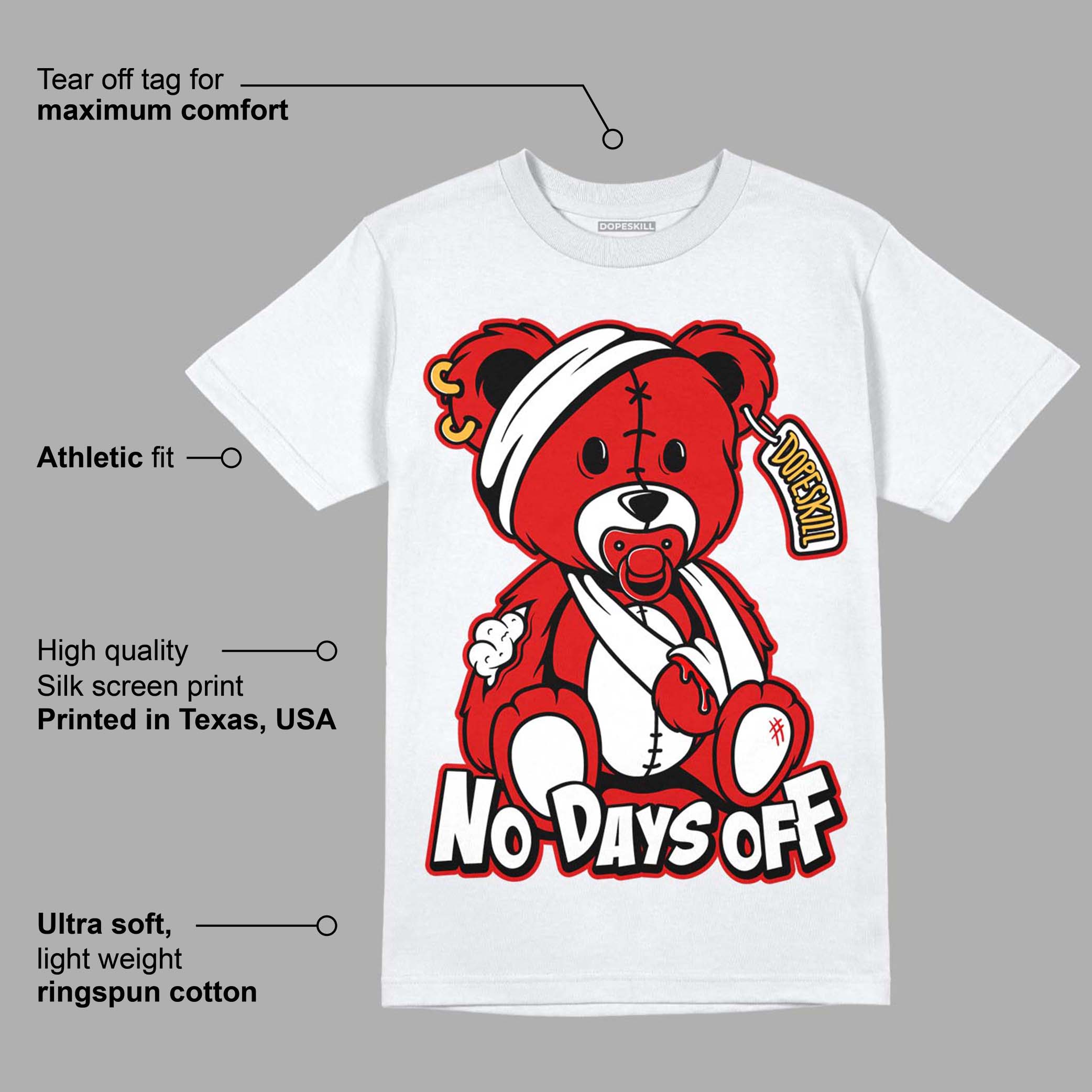 Dunk Low Gym Red superstreetwear T-Shirt Hurt Bear Graphic