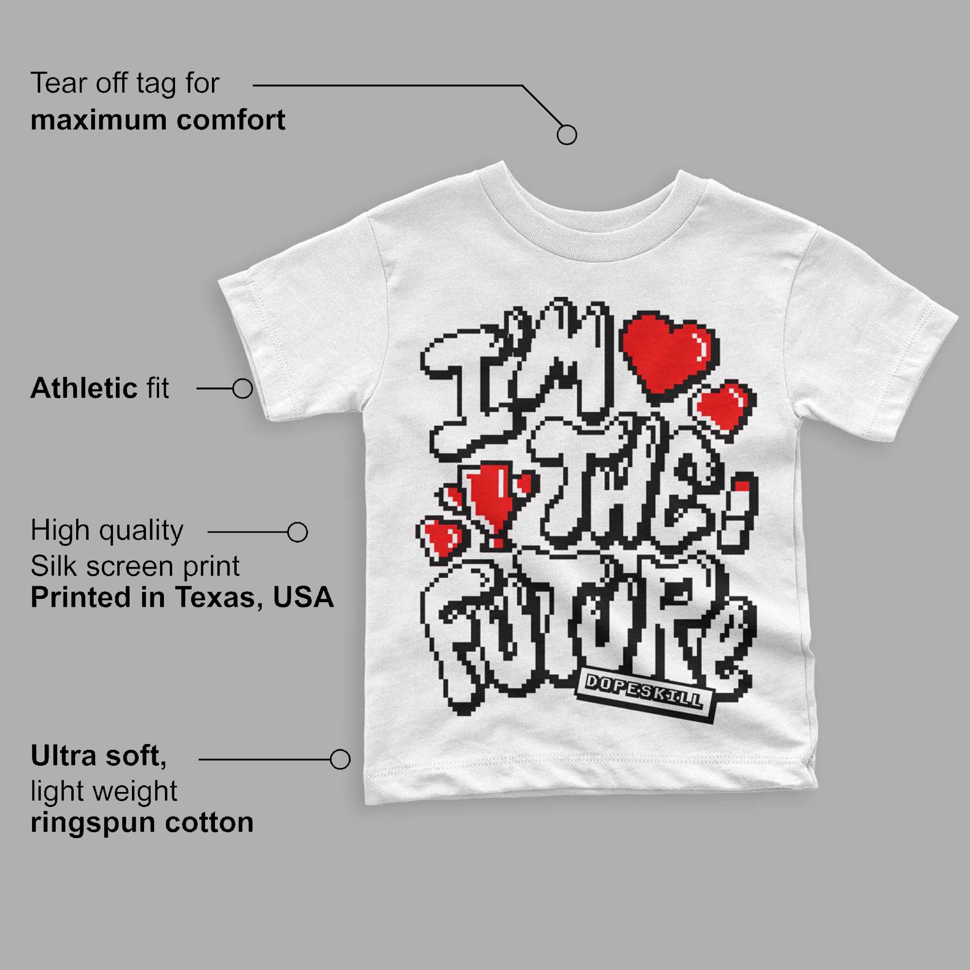 Panda White Black Dunk Low superstreetwear Toddler Kids T-shirt I'm The Future Graphic