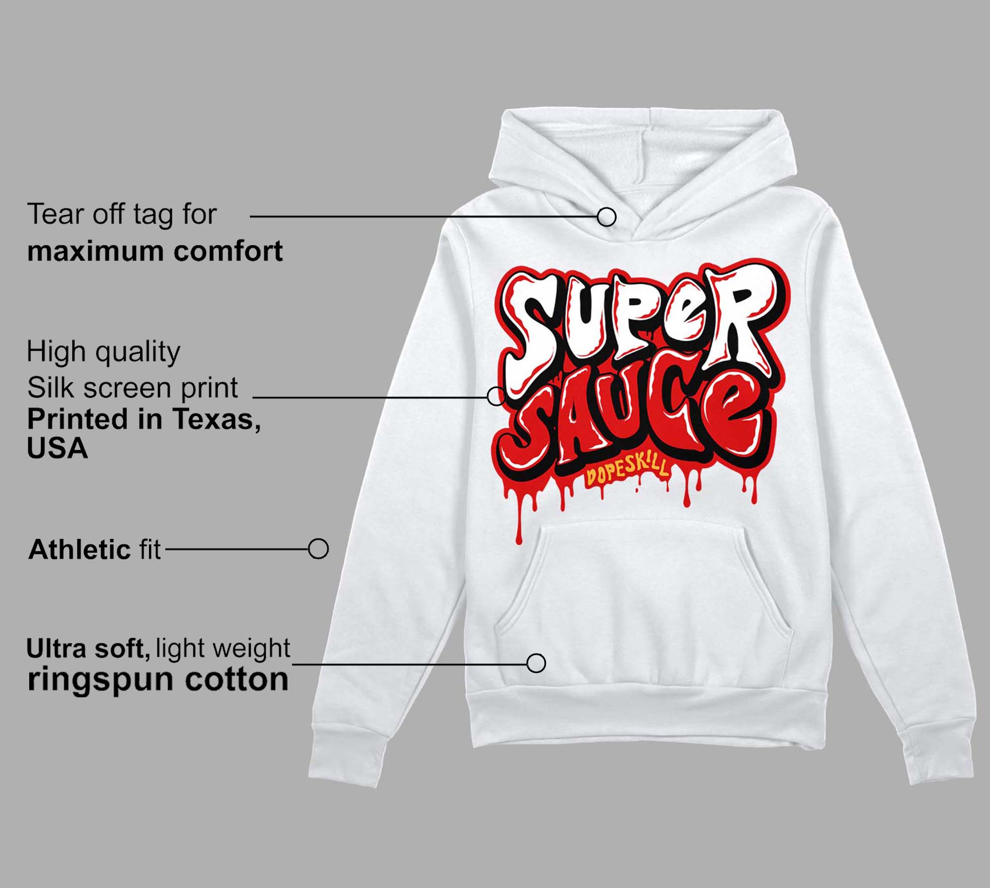 Dunk Low Gym Red superstreetwear Hoodie Sweatshirt Super Sauce Graphic