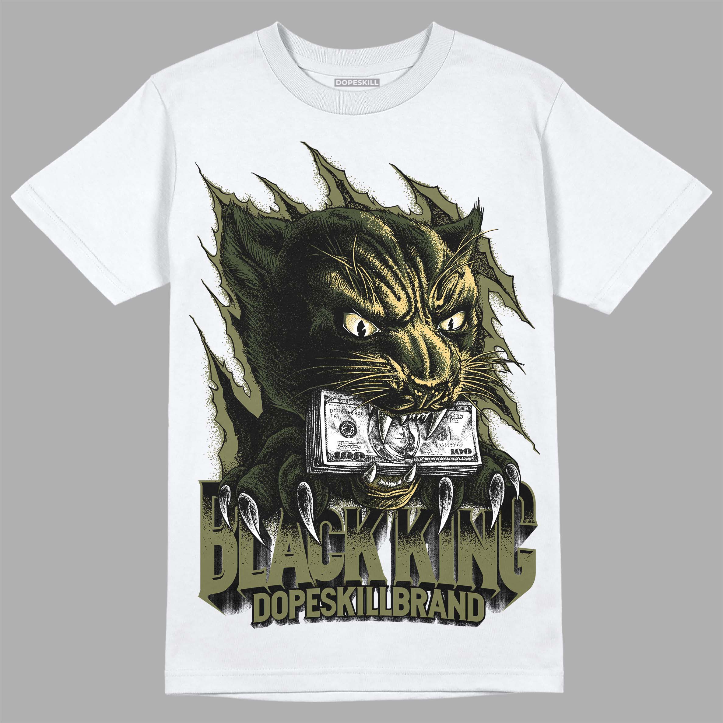 Craft Olive 4s superstreetwear T-Shirt Black King Graphic