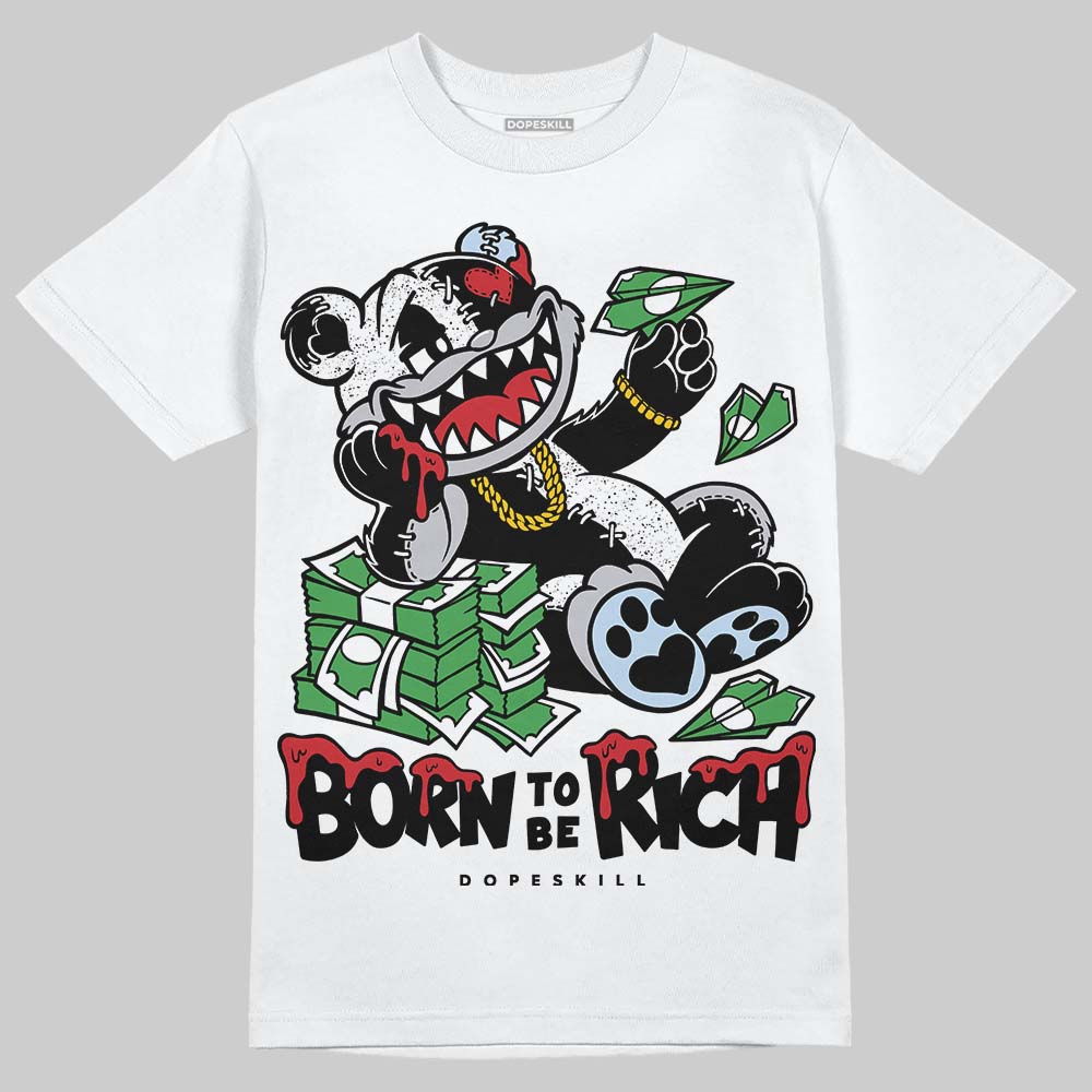 Black Metallic Reimagined 5s superstreetwear T-Shirt Born To Be Rich Graphic