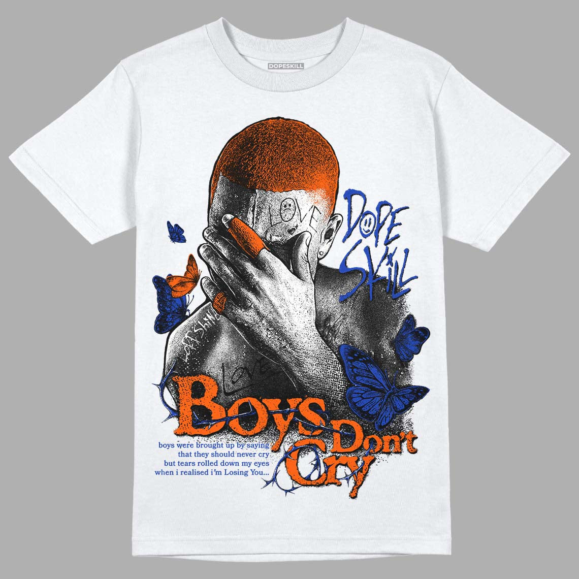 Dunk Low Futura Orange Blaze superstreetwear T-Shirt Boys Don't Cry Graphic