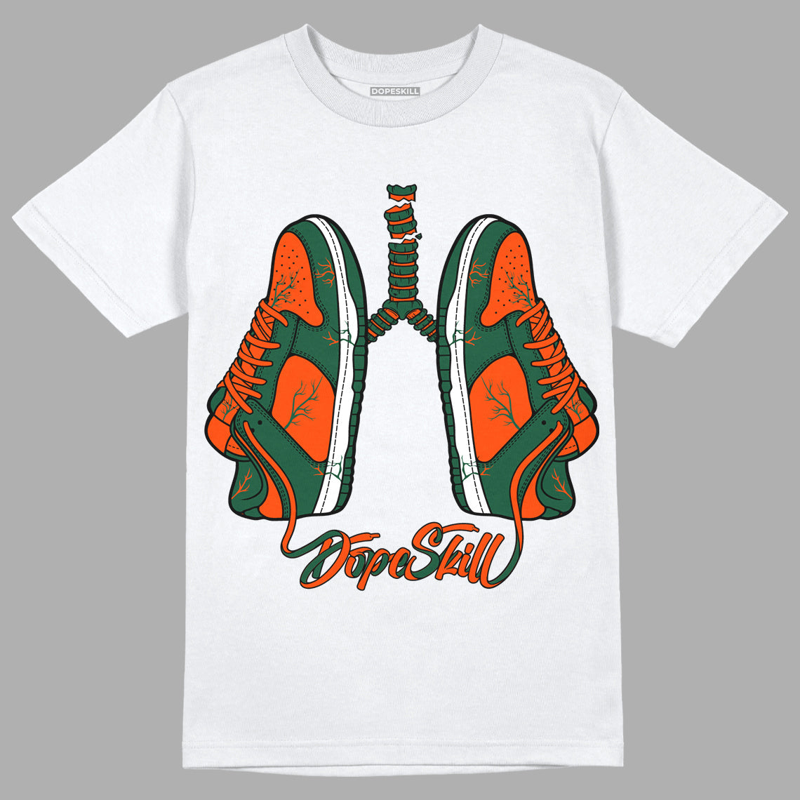 Dunk Low Team Dark Green Orange superstreetwear T-Shirt Breathe Graphic