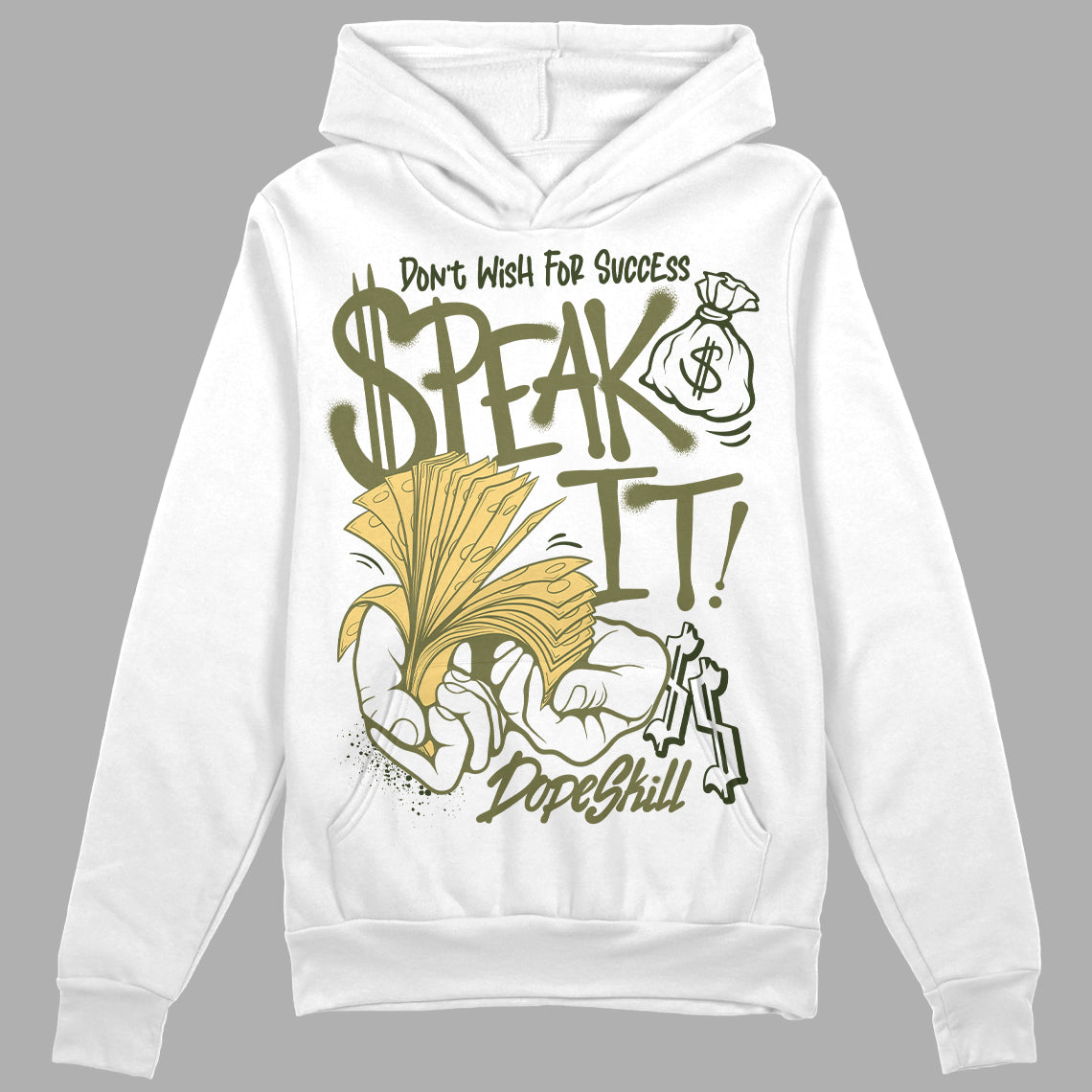 Craft Olive 4s superstreetwear Hoodie Sweatshirt Speak It Graphic