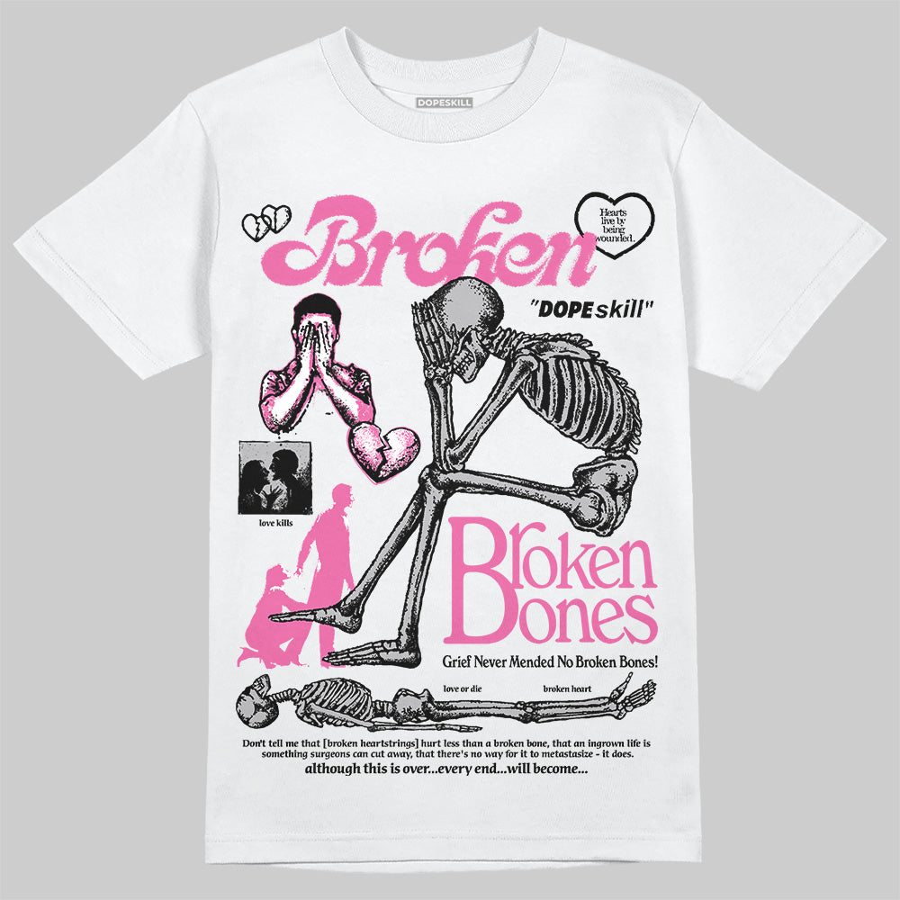 Kayano 14 Cream Sweet Pink superstreetwear T-Shirt Broken Bones Graphic