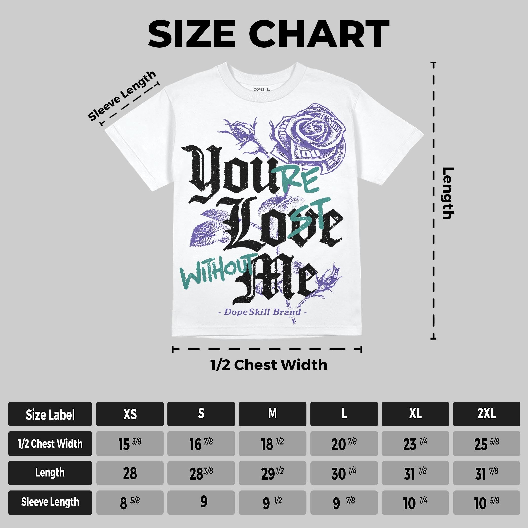 Grape 5s superstreetwear Oversize Print T-Shirt You're Lost Without Me Graphic