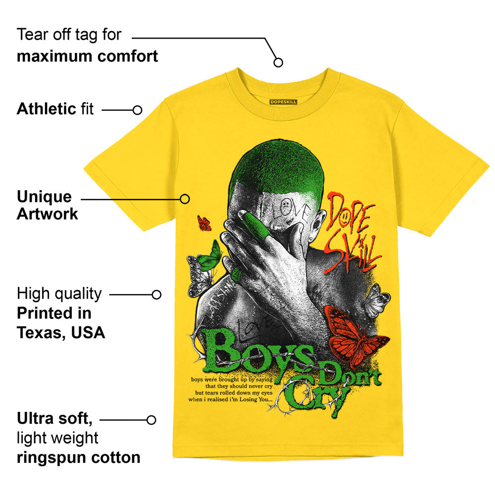 Yellow Ochre 6s superstreetwear Yellow T-shirt Boys Don't Cry Graphic