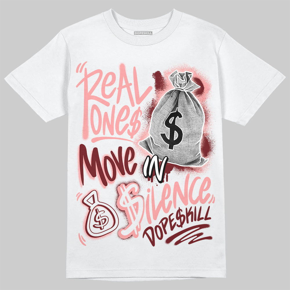 VALENTINE'S Day 3s superstreetwear T-Shirt Real Ones Move In Silence Graphic