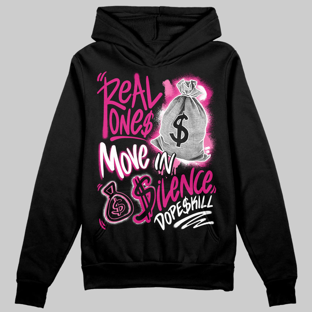 Rick RO Pink Leather Sneakers superstreetwear Hoodie Sweatshirt Real Ones Move In Silence Graphic
