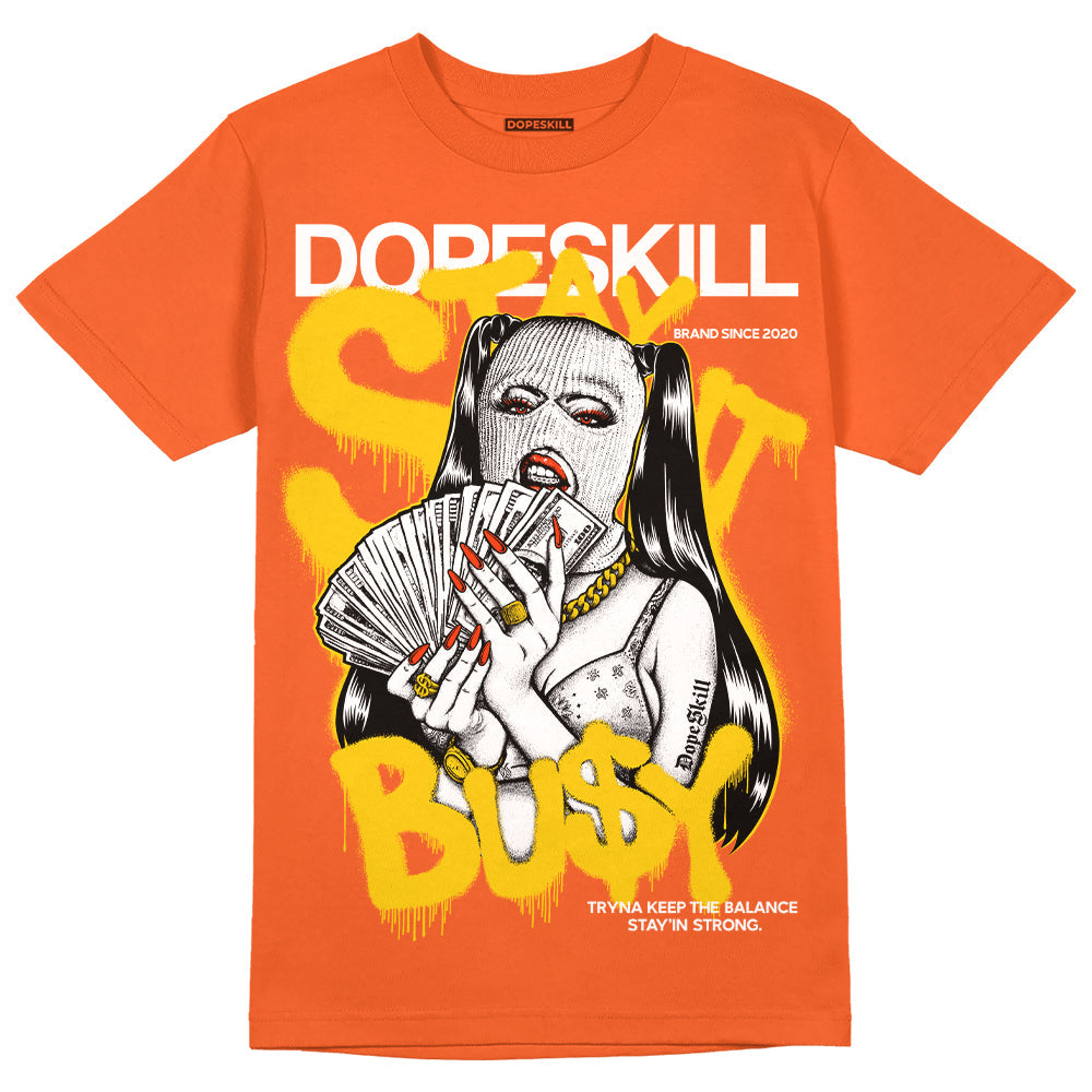 Georgia Peach 3s superstreetwear Orange T-shirt Stay It Busy Graphic