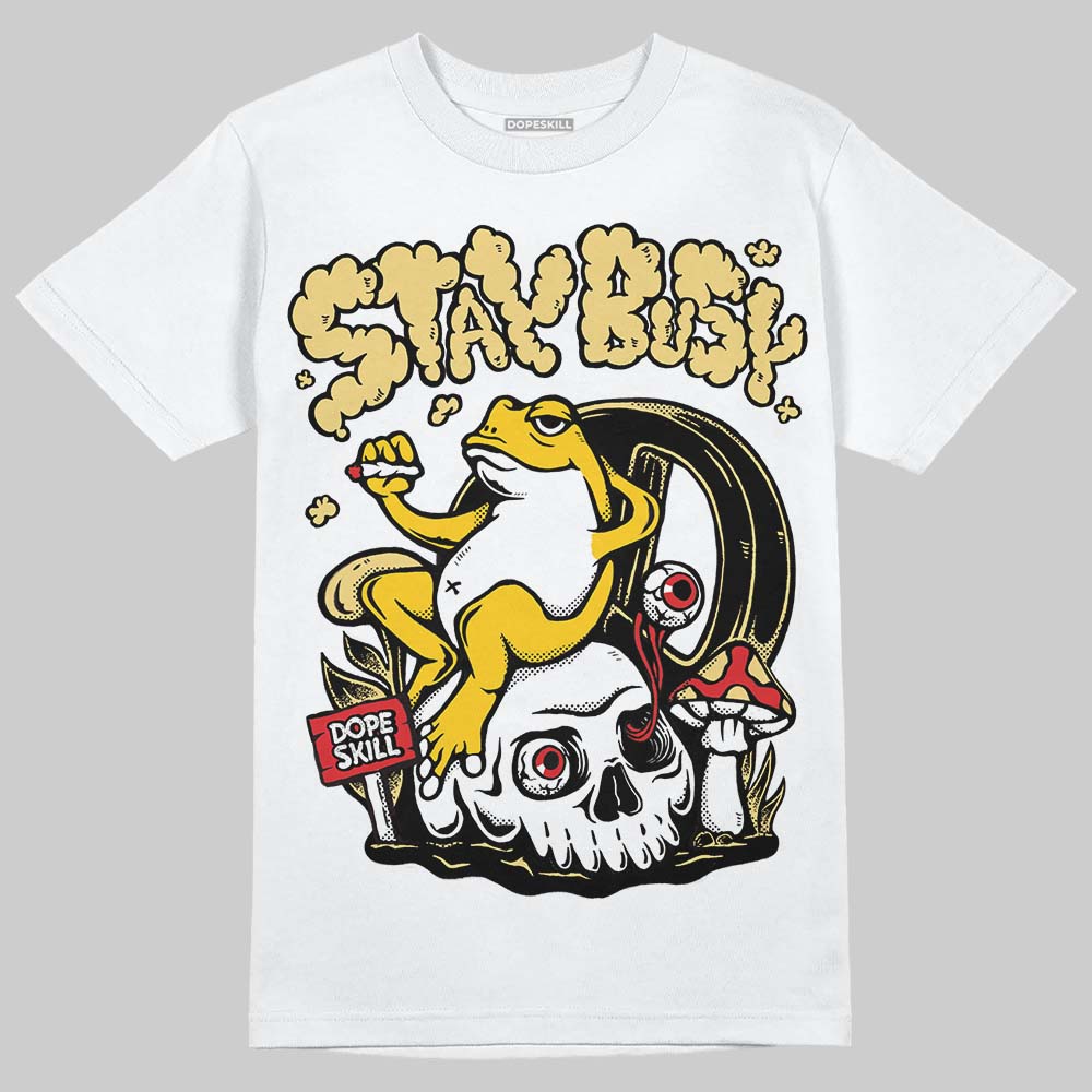 Quai 54 x Tour Yellow Black 1s superstreetwear T-Shirt Stay Busy Graphic