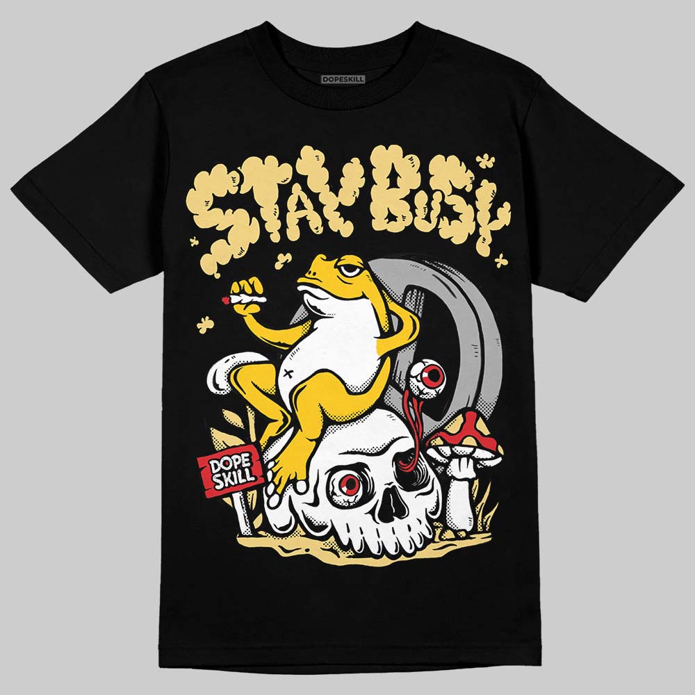 Quai 54 x Tour Yellow Black 1s superstreetwear T-Shirt Stay Busy Graphic
