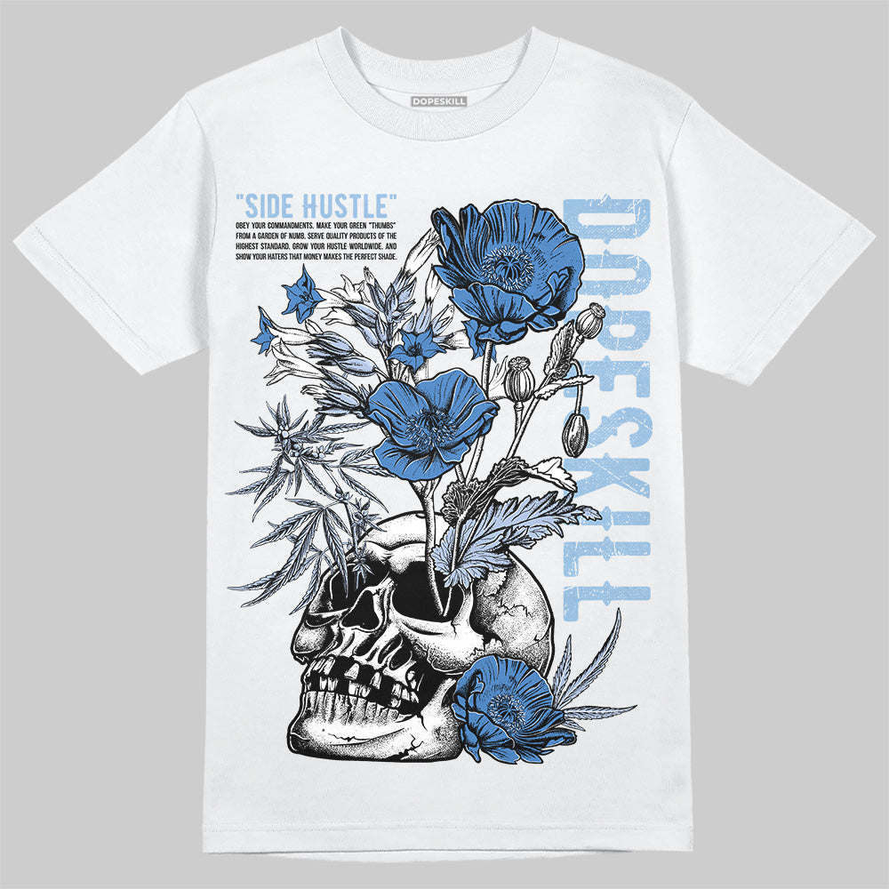 Women's Runner Sneaker Light Blue superstreetwear T-Shirt Side Hustle Graphic