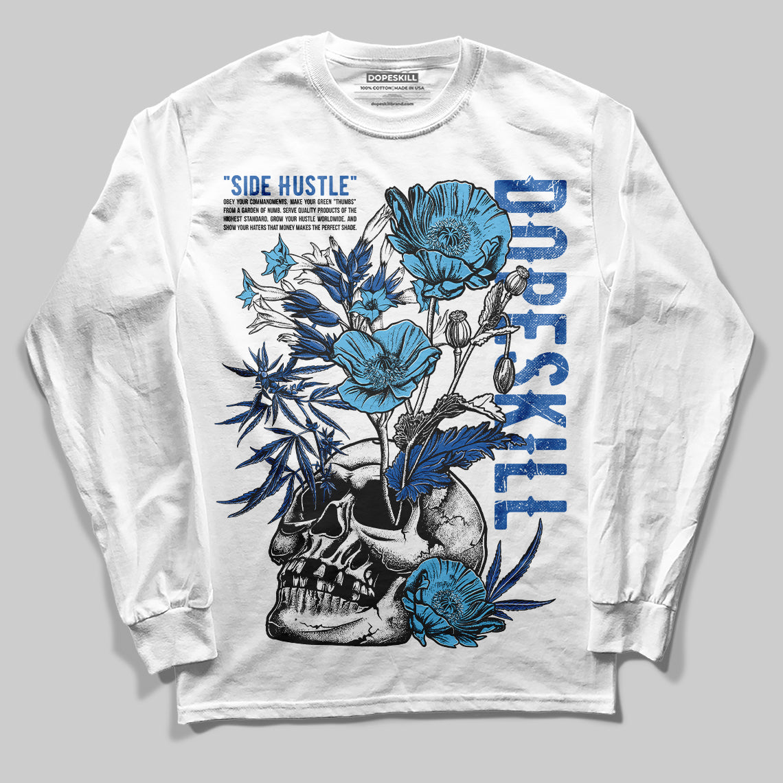 Blueberry 12s superstreetwear Long Sleeve T-shirt Side Hustle Graphic