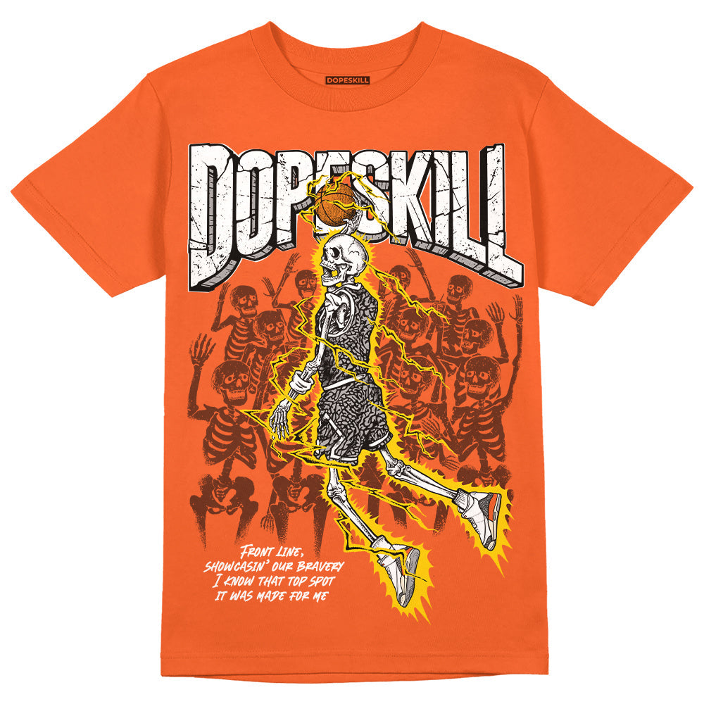 Georgia Peach 3s superstreetwear Orange T-shirt Thunder Dunk Graphic